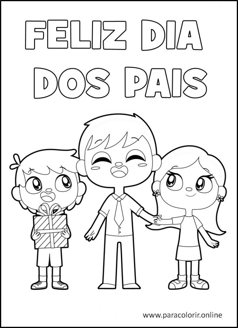 Dia dos Pais para Colorir