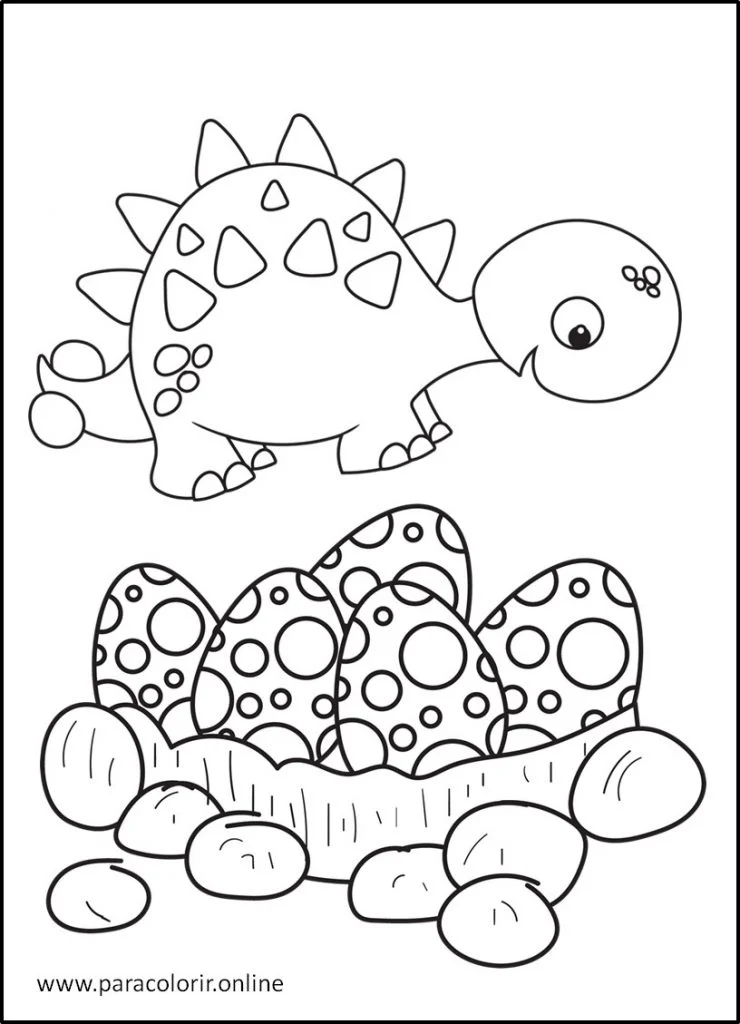 Descobrindo o Mundo dos Dinossauros: Desenhos para Colorir e Diversão  Pré-Histórica!