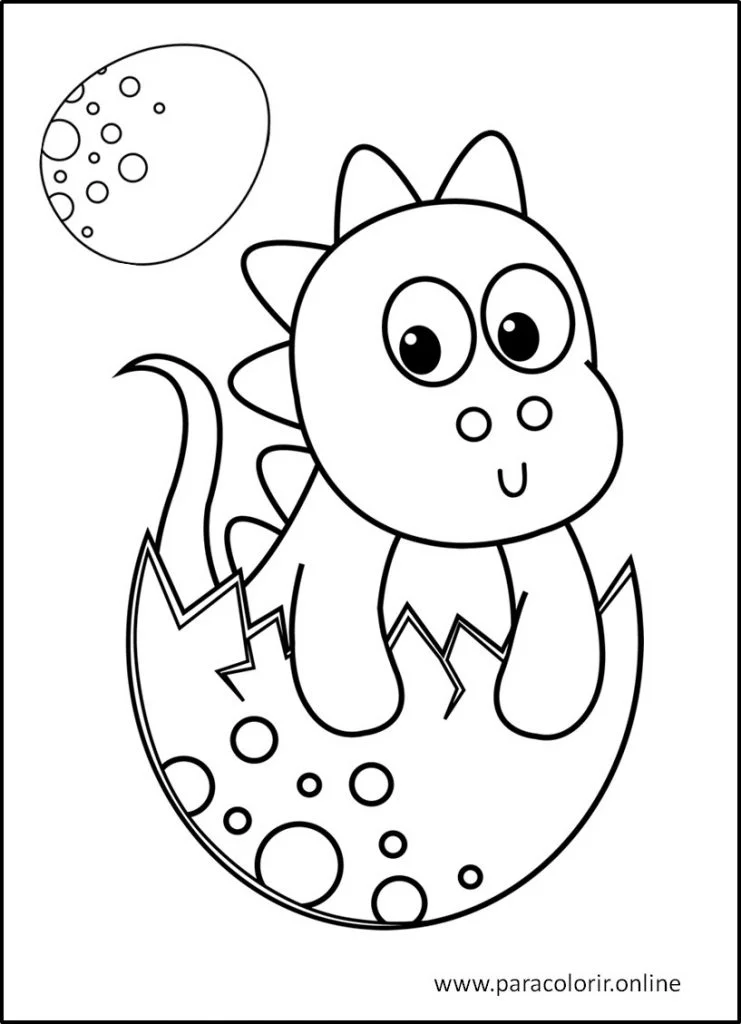 desenhos de dinossauros para colorir 7 –  – Desenhos para  Colorir