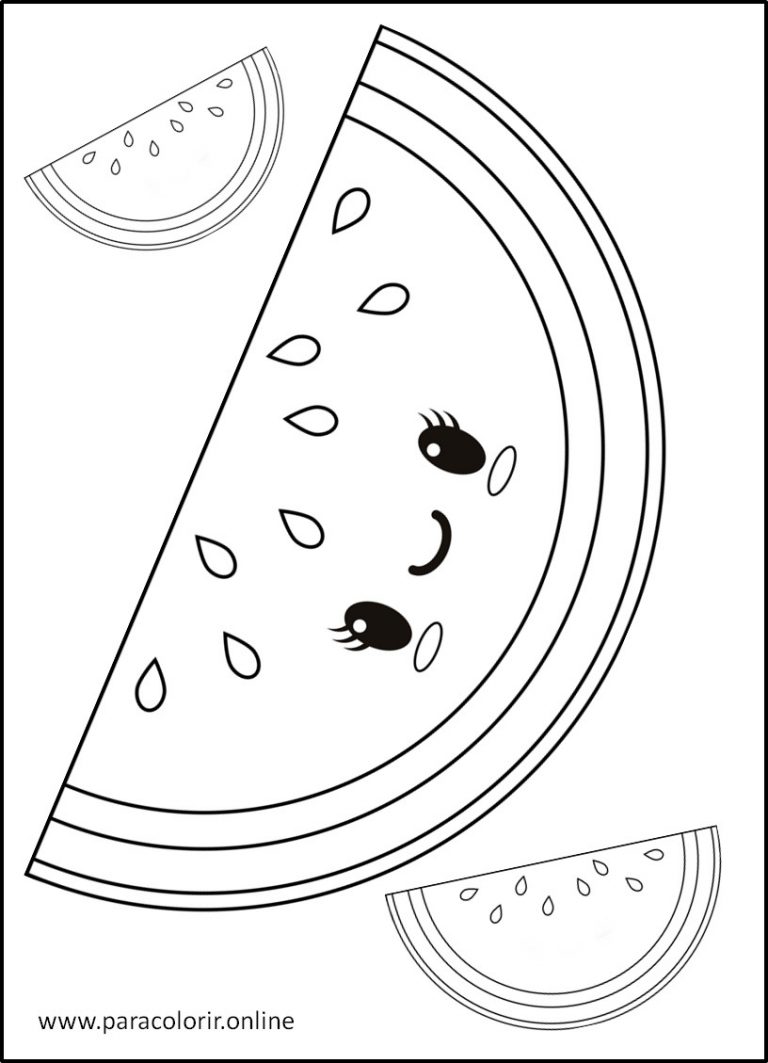 Frutas Para Colorir