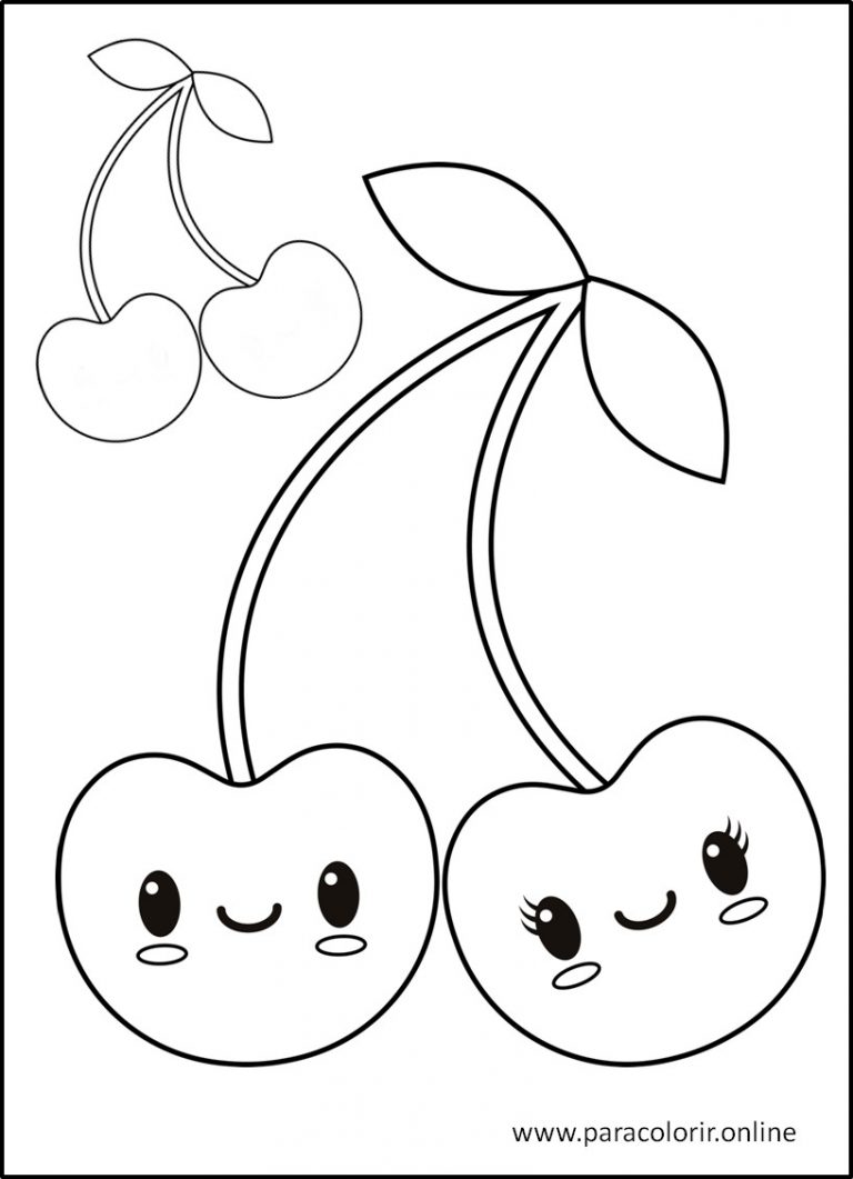 Desenhos De Frutas Para Colorir