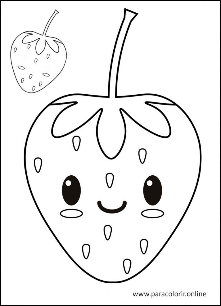 Desenhos De Frutas Para Colorir