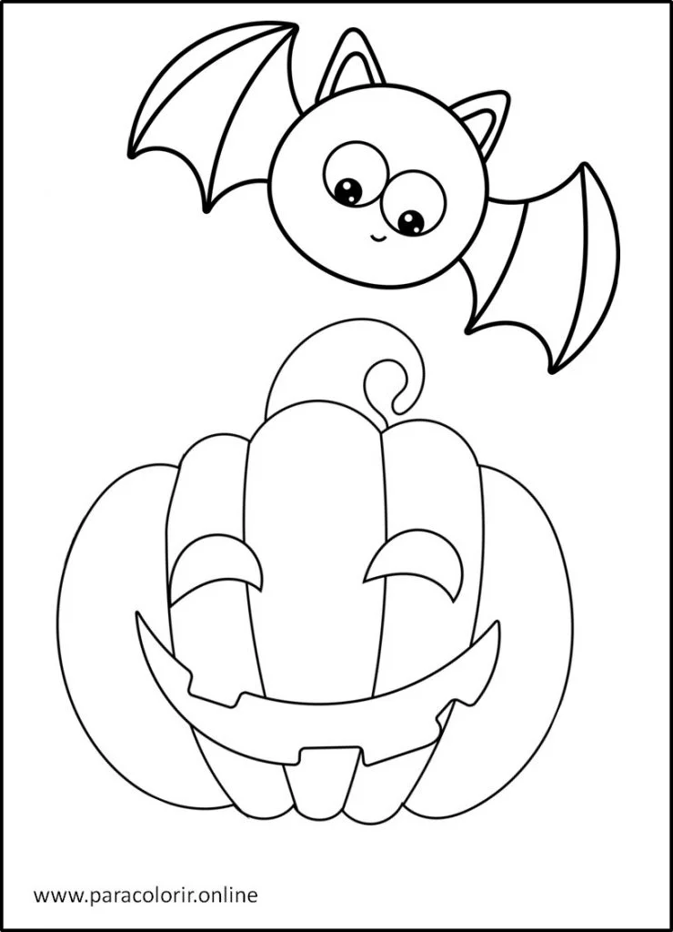 Desenhos de Halloween para colorir - 8 passos