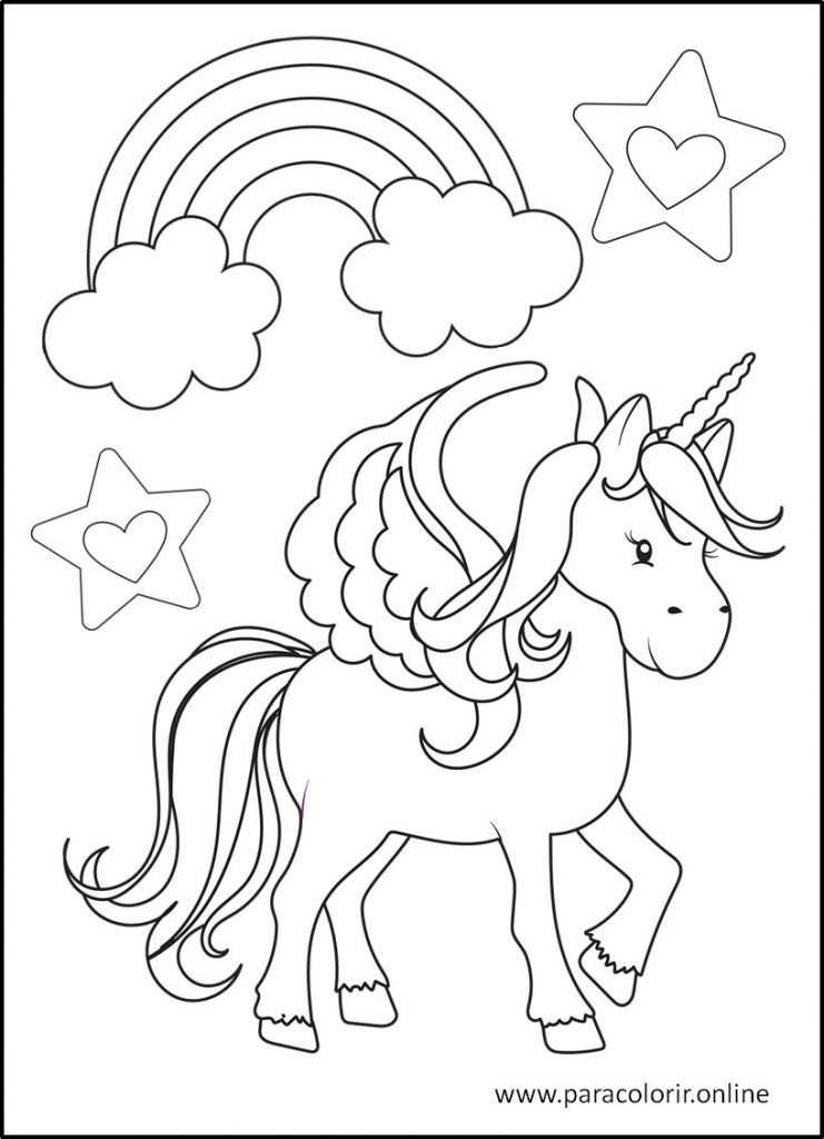 desenhos para colorir de unicornio