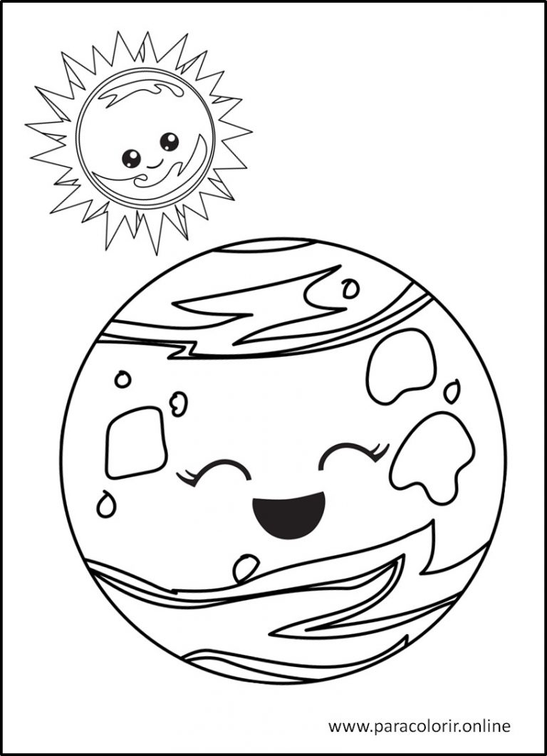 Desenhos De Sistema Solar Para Colorir Para Colorir