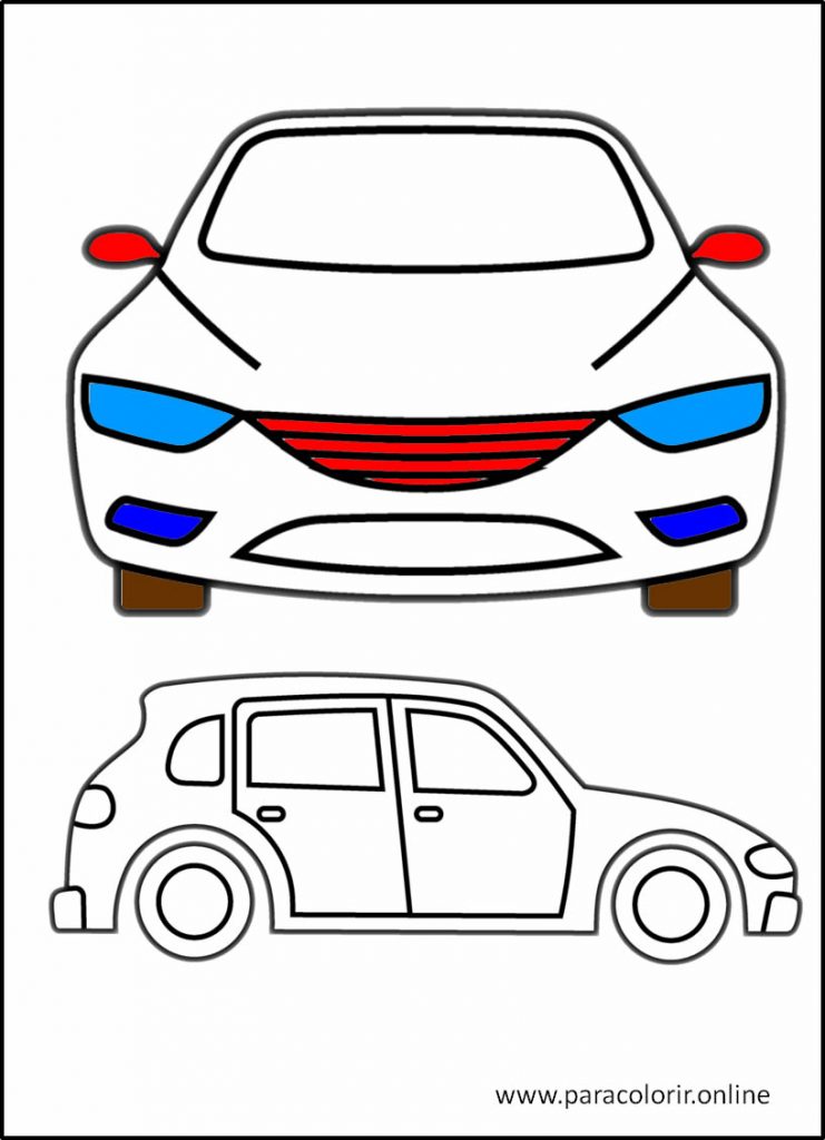 Desenhos de Meios De Transporte Para Colorir