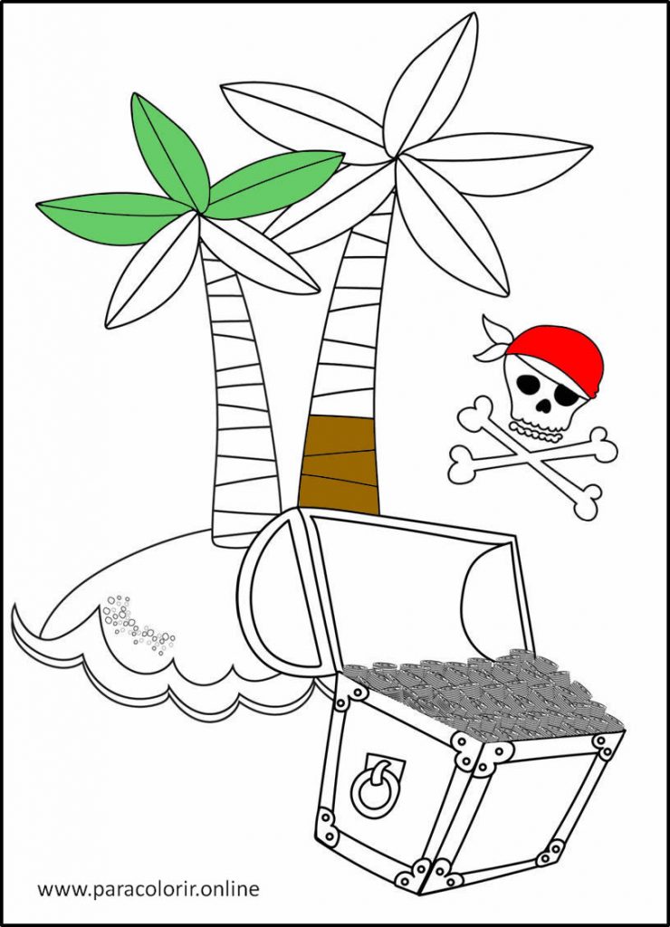 Desenhos de Piratas para Colorir