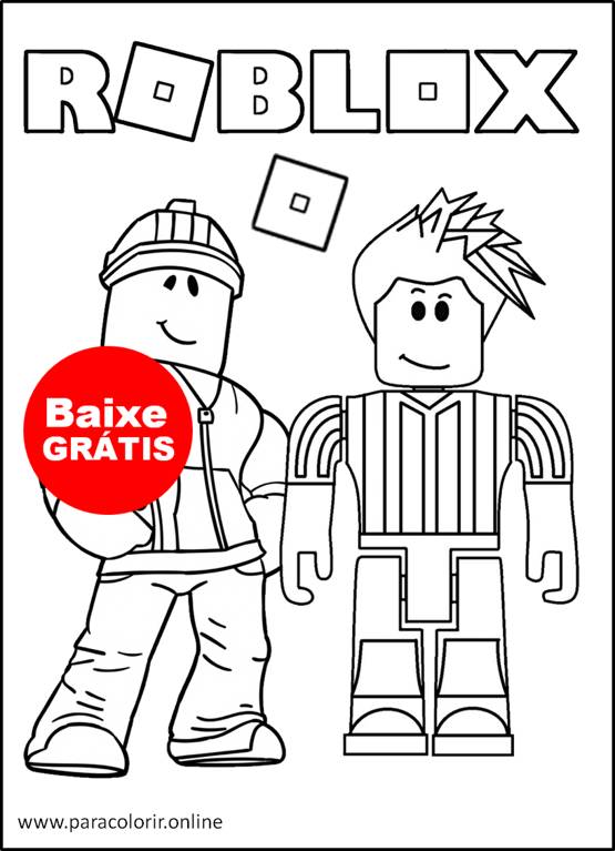 roblox desenhos para colorir