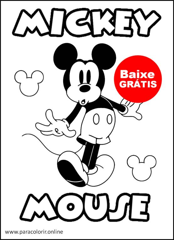 desenho do mickey para colorir