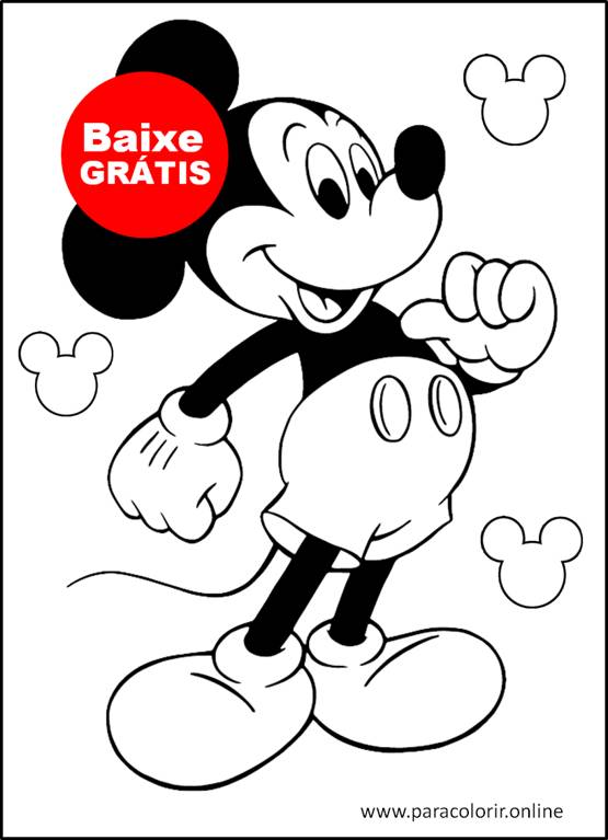 imagem do mickey para colorir