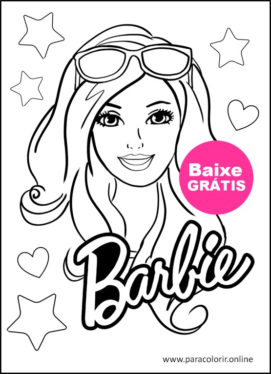 Desenhos para colorir Barbie